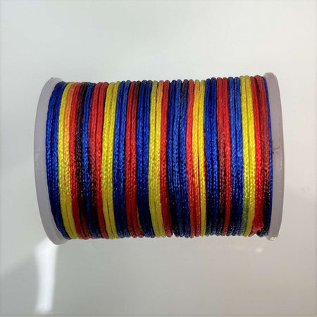 0.70mm Dyed Polyester Braided Jewelry Cord - 7 Yard Spool (CORD10) - Beads and Babble