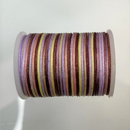 0.70mm Dyed Polyester Braided Jewelry Cord - 7 Yard Spool (CORD12) - Beads and Babble