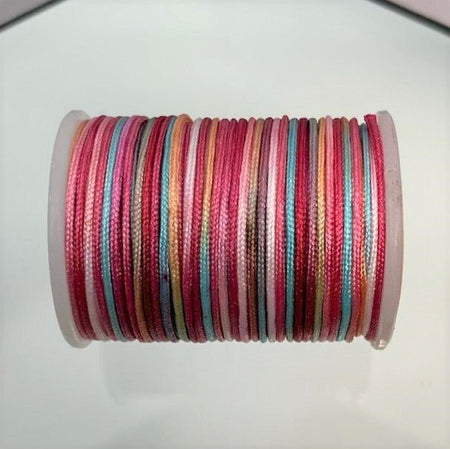0.70mm Dyed Polyester Braided Jewelry Cord - 7 Yard Spool (CORD13) - Beads and Babble