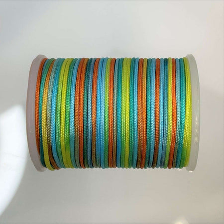 0.70mm Dyed Polyester Braided Jewelry Cord - 7 Yard Spool (CORD7) - Beads and Babble