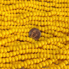 1/0 Opaque Dark Yellow Czech Glass Seed Beads - 20 Inch Strand (1BW303) - Beads and Babble