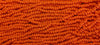 1/0 Opaque Orange Czech Glass Seed Beads - 20 Inch Strand (1BW302) - Beads and Babble