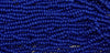 1/0 Opaque Royal Blue Czech Glass Seed Beads - 20 Inch Strand (1BW292) - Beads and BabbleBeads