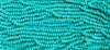 1/0 Opaque Turquoise Czech Glass Seed Beads - 20 Inch Strand (1BW298) - Beads and Babble