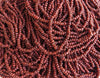 10/0 Opaque Coral Picasso Czech Glass Seed Beads - 12 Strand Mini Hank (10CZ6) - Beads and Babble