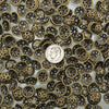 10mm Antique Brass Alloy Metal Decorative Bead Caps - Qty 20 (MB249) - Beads and Babble