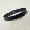 10mm Soft Pliable Black Flat Leather Cuff Bracelet with attached Clasp - Qty 1 (LC12) - Beads and Babble