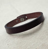 10mm Soft Pliable Brown Flat Leather Cuff Bracelet with attached Clasp - Qty 1 (LC13) - Beads and Babble