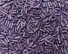 10x4mm Opaque Purple Czech Glass Tube Beads 20 Grams (BU31) - Beads and Babble