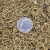 10x6.5x0.50mm Raw Unplated Brass Oval Links Jewelry Components - Qty 50 (UPB05) - Beads and Babble