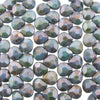 10x9mm Faceted Opaque Blue Lazure Luster Czech Glass Briolette Drop Beads - Qty 15 (DRP52) - Beads and BabbleBeads