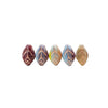 12x7mm Multi-tone Fall Foliage Mix Czech Glass Leaf Beads - Qty 25 (MISC142) - Beads and BabbleBeads