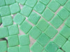 15mm Opaque Light Green Greek Motif Czech Glass Beads - Qty 10 (BS367) - Beads and Babble