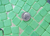 15mm Opaque Light Green Greek Motif Czech Glass Beads - Qty 10 (BS367) - Beads and Babble