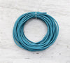 1.5mm Teal Round Leather Cord - 4 Yard Bundle - (15RLC09) - Beads and Babble