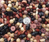 15mm to 2mm mm Natural, Red Mahogany, Dark Walnut & Black Mixed Wood Beads - Qty 100 - 20 Grams (UM28) - Beads and Babble