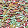 16x5mm Aged Picasso Mix Czech Glass Dagger Beads - Qty 50 (SFDRP07) - Beads and BabbleBeads