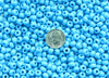 2/0 Opaque Blue Turquoise Czech Glass Seed Beads 20 Grams (2CS132) - Beads and Babble