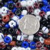 2/0 Opaque Stripe & Solid Mixed Czech Glass Seed Beads 50 Grams (2CS103) - Beads and BabbleBeads