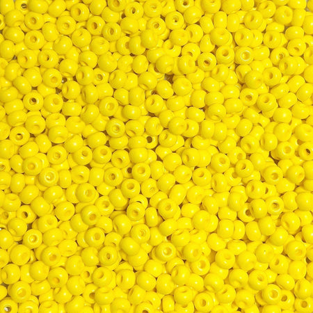 2/0 Opaque Yellow Terra Intensive Coated Czech Glass Seed Beads 20 Grams (2CS136) - Beads and Babble