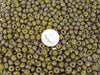 2/0 Opaque Yellow with Heavy Picasso Czech Glass Seed Beads 20 Grams (2CS105) - Beads and Babble