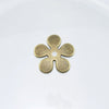 21mm Antique Brass Finish Alloy Metal Flower Beads, Button Closures, Bead Caps Jewelry Component - Qty 6 (MB185) - Beads and Babble