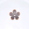 21mm Antique Copper Finish Alloy Metal Flower Beads, Button Closures, Bead Caps Jewelry Component - Qty 6 (MB184) - Beads and Babble