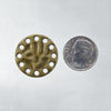 22mm Antique Brass Alloy Metal Earring Components, Links or Pendants - Qty 4 (MB214) - Beads and Babble