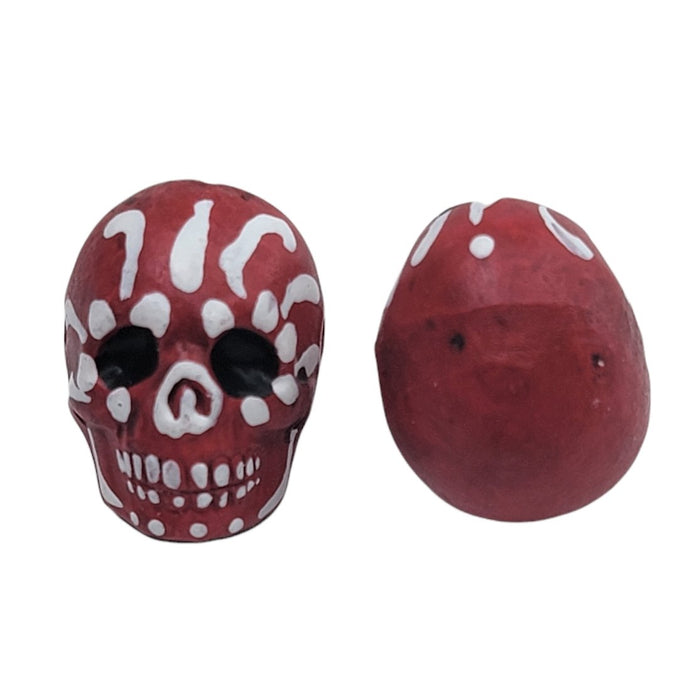 22x15mm Sugar Skull Peruvian Ceramic Focal/Pendant Bead (PCP) - Beads and Babble