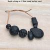 25mm to 6mm Assorted Shapes, Sizes & Matte Black Mixed Lampwork Glass Beads 100 Grams (UM75) - Beads and BabbleBeads