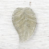 25x16mm Transparent Black Diamond Handmade Czech Textured Glass Leaf Pendant/Focal Beads - Qty 2 (FS88) - Beads and Babble