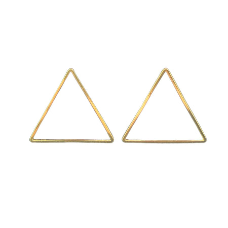 27x23.5x0.80mm Gold Finish on Brass Triangle Connector Links - Qty 20 (MB478) - Beads and BabbleJewelry Findings