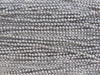 2mm (0.5mm hole) Silver Finish Solid Brass Metal Round Beads - 24 Inch Strand (BS593) - Beads and Babble