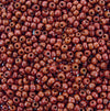 3/0 (5mm) Opaque Burnt Umber Vintage Italian Murano Glass Seed Beads 20 Grams (3CS102) - Beads and Babble