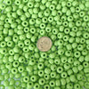 32/0 Opaque Kiwi Green Czech Glass Seed Beads 20 Grams (32CS116) - Beads and Babble