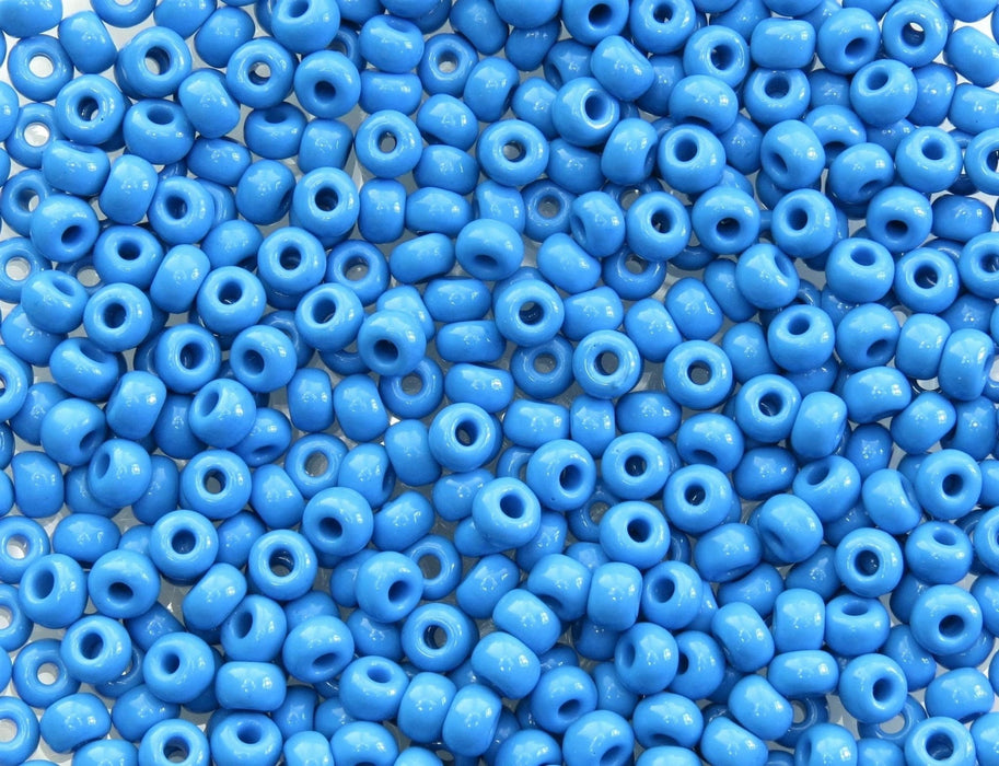 33/0 Opaque Dark Blue Turquoise Czech Glass Seed Beads 20 Grams (33CS113) - Beads and Babble