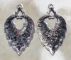 34x20x1mm Antique Silver Alloy Metal Feather Earring Components or Pendants - Qty 2 (MB266) - Beads and Babble