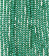 3.5x2.5mm Faceted Opaque Green Chinese Crystal Rondelle Beads 6 Inch Strand (35CCS20) - Beads and Babble