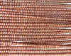 3.5x2mm (1mm hole) Copper Finish Solid Brass Metal Smooth Rondel Beads - 24 Inch Strand (BS639) - Beads and Babble