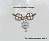 4 Leaf Clover 10x6mm Antique Silver Alloy Metal Charm/Small Pendant - Qty 10 (MB41A) - Beads and Babble