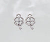 4 Leaf Clover 10x6mm Antique Silver Alloy Metal Charm/Small Pendant - Qty 10 (MB41A) - Beads and Babble