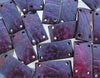 40x20mm (2mm hole) 2 Tone Dark Purple Coconut Wood Links or Jewelry Components - Qty 2 (G270) - Beads and Babble