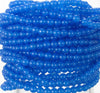 4mm Dark Blue Opal Czech Glass Round Beads - Qty 50 (XAW9) - Beads and Babble
