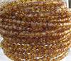 4mm Faceted Matte Golden Honey Picasso Firepolished Glass Beads - Qty 50 (DW5) - Beads and Babble