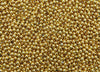 4mm Gold Finish Solid Brass Metal Round Beads - Qty 50 (MB109) - Beads and Babble