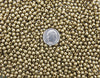 4mm Unplated Brass Metal Round Beads - Qty 50 (MB112) - Beads and Babble