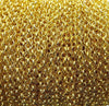 4x1mm Gold Finish Rolo Chain - Sold by the Foot - (CHM23A) - Beads and Babble