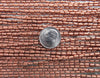 4x2mm (0.5mm hole) Copper Finish Solid Brass Metal Tube Beads - 24 Inch Strand (BS608) - Beads and Babble