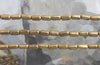 4x2mm (0.5mm hole) Solid Brass Metal Tube Beads - 24 Inch Strand (BS607) - Beads and Babble