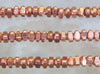 4x2mm (1.5mm hole) Copper Finish Solid Brass Metal Triangle Saucer/Spacer Beads - 24 Inch Strand (BS619) - Beads and Babble